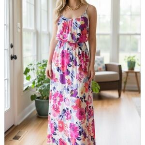 Felicity & Coco Floral Maxi Dress NWT